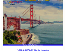 Tablet Screenshot of 1800anotary.com
